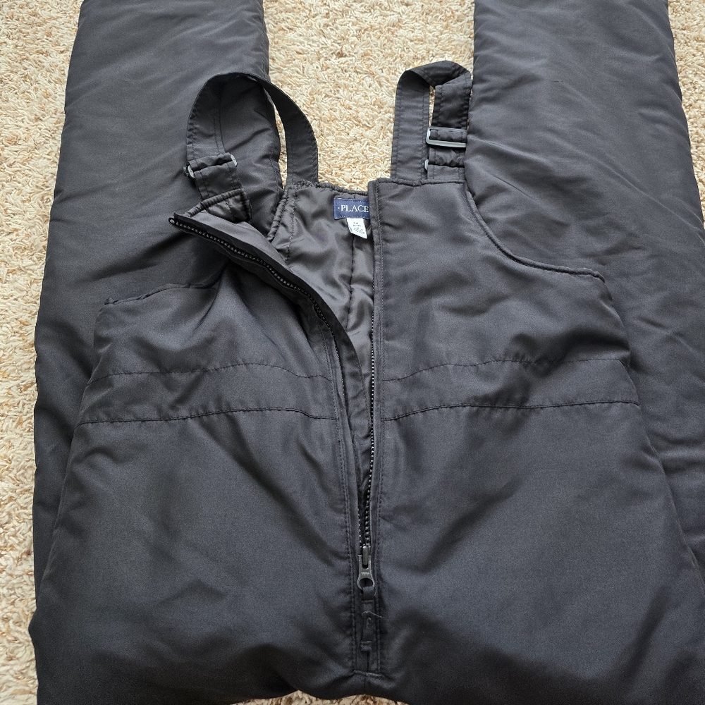 Childrens Place Black Snow Bib Overalls